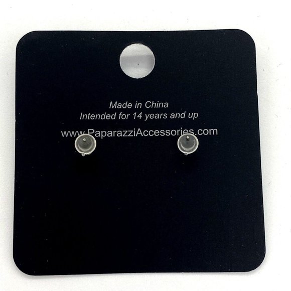 Paparazzi Fashion Jewelry #1 Friend Silvertone Stud Post Earrings - Cheerleading - Picture 2 of 3